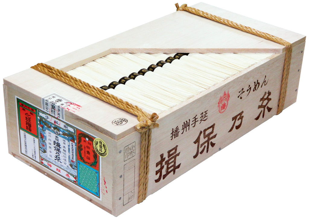 【揖保乃糸 特級品 縄くくり木箱入り】（品番）特級6ｋｇ（内容量）特級品50ｇ×120束
